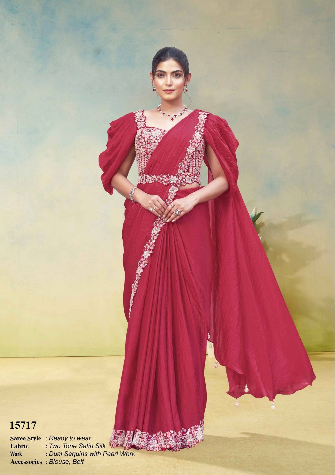 MOHMANTHAN ODYSSEY by Mahotsav 15700 to 15720 Series Indian Traditional Wear & Occasional Stitched Sarees At Wholesale Price